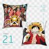 Almohada de Anime Merchandising de One Piece Luffy Chopper Zoro Sanji Cojín Almohada Cuadrada Regalo de Cuero Dropshipping