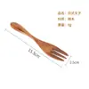 Juego de Tenedor Cuchara Phoebe Japonés y Coreano Venta al por Mayor Restaurante Postre Tenedor de Loto Cuchara para Miel y Mermelada Madera Maciza Vajilla
