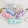Estuche para lápices con estampado de perro Parchal de dibujos animados, de gran capacidad, de estilo Ins, de alta calidad, nuevo estilo, para estudiantes de secundaria y preparatoria.