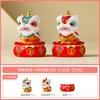 Figura de León de Resina Hecha en Fábrica para la Buena Fortuna, Mascota de Té, Decoración de Escritorio para el Hogar, Accesorio de Juego de Té de Gama Alta, Adorno Pequeño para Mesa de Té