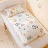 Funda de edredón infantil de algodón puro Clase A, pieza única, niño, niña, 120x150x200, funda de edredón pequeña para bebé, juego de ropa de cama, juego de tres piezas
