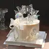 Decoración para Pastel del Día de San Valentín Chino 2025 Enchufe Celebridad de Internet Lazo de Perla Diamante Mariposa Fantasma Accesorios de Disfraz