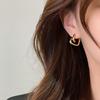 Pendientes de amor con diseño de minoría coreana para mujer, otoño e invierno, temperamento de alta gama, pendientes en forma de corazón, nueva moda 2021