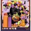 Feliz Halloween Set de Globos de Halloween en Español Suministros para Decoración de Fiestas Amazon Transfronterizo