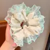 Flor Intestino Grueso Anillo para el Cabello Moda Nicho para Mujer Combinable Titular Accesorios Elegantes Cuerda para el Cabello para Niñas Adorno para la Cabeza Accesorios Exquisitos y Modernos