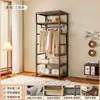 Perchero de Metal Xianju, Armario Combinado Abierto de Pie, Perchero para Ropa de Dormitorio, Estante para Vestidor del Hogar