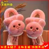 Chinelos de Algodão Infantis para Meninos Inverno Interno Doméstico Crianças Bebê Desenho Animado Bolsa Salto Antiderrapante Fofo Pelúcia Algodão Sapatos