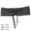 Cinturón súper ancho versátil europeo y americano Cinturón de encaje para mujer en stock decoración de lazo de encaje prenda exterior para vestido adelgazante