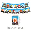 Festa de Caminhão Monstro: Banner de Aniversário de Monster Truck, Pratos de Papel, Copos de Papel, Toppers para Cupcakes, Toalha de Mesa e Decorações