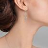 Cao Shiwish nuevo producto recomendado simple liso hueco aretes colgantes de 8 caracteres aretes de forma única para mujer venta al por mayor