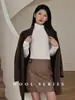 Camiseta de fundo de caxemira dupla face escovada para mulheres no outono e inverno, roupa íntima quente de manga comprida, top externo sem mangas com caimento slim de alta elasticidade