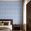 Adesivos Geométricos Minimalistas de Luxo Leve Adesivos de Parede Autoadesivos Decoração de Parede de Fundo para Quarto Próximo à Cama Papel de Parede para Renovação de Móveis