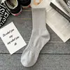 Calcetines para Hombre, Calcetines de Algodón para Hombre de Primavera y Otoño, Calcetines Anti-Olor de Media Pantorrilla, Calcetines Deportivos Transpirables que Absorben el Sudor, Calcetines Largos para Jóvenes