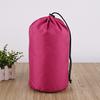 Bolsa con cordón de tela de nailon impermeable, bolsa de almacenamiento para chamarra bloqueadora de sol y chamarra de plumón, viaje portátil de cuerda simple, bolsa de poliéster anidable