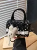 Bolsa de Mão Feminina Fashion Estilo Coreano 2026 Nova com Acabamento em Renda Mochila Estilosa de Alto Valor para Mulheres