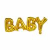 Capital conjugado transfronteiriço BABY Inglês modelagem balão de filme de alumínio aniversário bebê banquete decoração de festa arranjo de bola de folha de alumínio