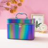 Estuche Cosmético Profesional para Maquillaje de Gran Capacidad Estuche Portátil para Almacenamiento de Cosméticos PU Mini Bolsa Cosmética Portátil