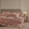 Veludo Jacquard de Veludo de Leite Espessado Conjunto de Quatro Peças Quente de Inverno Lençóis de Cama de Veludo Coral Dupla Face e Fronhas de Colcha Roupa de Cama
