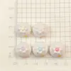 Mini pães de gato tridimensionais acessórios de resina de simulação DIY capa de celular clipe de cabelo manual corda de cabelo materiais de joalheria