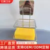 Jabonera de Acero Inoxidable Perforada Caja de Jabón de Metal Montada en la Pared Baño Adhesivo Sin Marcas Baño Drenaje Jabonera