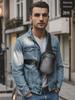 Marute piel de vaca de primera capa bolso de hombro bandolera multifuncional casual moderno bolso de hombro pequeño cuero genuino bolsa de pecho para hombre al por mayor