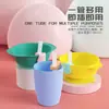Herramienta para Beber Sopa de Bebé con Accesorio de Popote Clipable, Tazón con Popote para Papilla de Bebé, Popote de Silicona para Alimentación Infantil
