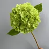 Flor de Hortensia Grande de un Solo Tallo Sala de Estar Flor Artificial Decoración Adorno Mesa de Comedor Flor Mueble de TV Arreglo Floral Prop Display