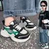 Zapatos deportivos para niños de primavera y otoño, antideslizantes, casuales, versátiles, zapatos de moda de suela plana, tenis de piel transpirables para niños