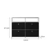 Móvel Modular Combinado Usm Armazenamento de Luxo Leve Aparador de Aço Inoxidável Armazenamento Gabinete de TV Gabinete de Sapatos Estilo Ins Armário Lateral de Armazenamento