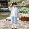Conjunto Diario Hanfu de Estilo Chino Tradicional para Niños, Disfraz Antiguo de Estilo Chino de Verano tipo Hada para Niños, Atuendo de Desempeño para el Día del Niño para Niñas