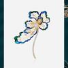 Broche Xiangyun de Esmalte Estilo Chino Pin de Flor Elegante y Sofisticado para Mujer Corsage Retro Accesorios para Traje