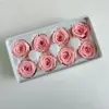 Las Cabezas de Flor de Rosa Eterna de Yunnan Son un Imprescindible para los Recién Casados. Rosas Eternas Grado B, 4-5 cm, 8 Flores, En Stock, 50 Colores, Mayoreo