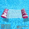 Raft Flutuante Inflável Novo Modelo Transfronteiriço Dobrável ao Ar Livre Rede com Encosto Cama Flutuante Produtos Infláveis para Água Cadeira de Descanso Cama Flutuante