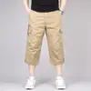 Pantalones Cargo Rectos de Verano Transfronterizos para Hombre Tácticos Elegantes Multibolsillos Casuales para Viajero Pantalones Cortos en Stock