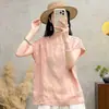 Sudeste Asiático Transfronterizo Primavera Verano Talla Grande Holgado Literario Retro Adorno Pesado de Encaje Sin Mangas Cuello Redondo Camiseta Top