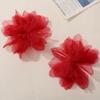 Estilo coreano Pure Desire Style Organza Gaze Flor DIY Temperamento Hanfu Jóias Grampo de cabelo Acessórios de roupas Acessórios