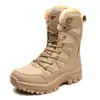 Nova moda primavera masculina e feminina botas de caminhada ao ar livre botas de neve de sola grossa forrado de lã sapatos casuais de cano alto tênis