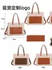 Bolsa de Lona Personalizada Horizontal Bolso de Hombro Tote Bolsa con Logo Impreso Escuela de Negocios Gran Capacidad Textura Bolso Cruzado para Viajero
