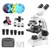 Investigación con microscopio biológico, experimentos con microscopio espacial, óptica de microscopio de alta definición, óptica de microscopio binocular, biología