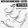 7316 Crank hook com lantejoulas com chumbo fundo anti-enrosco isca macia anzol com chumbo anzol Texas grupo de pesca anzol transfronteiriço