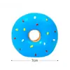 Brinquedo Squeaky de Donut para Cachorro, Anel Macio de Látex Mastigável com Squeaker Alto para Filhotes e Cães Pequenos, Elástico Saltitante Flutuante Brinquedo de Busca na Água para Dentição Cuidados Dentários, Formato de Donut Oco Fofo Alívio do Tédio Presente para Pet para Mastigadores Leves