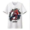 Comercio exterior Casual de calle para hombre y mujer camiseta blanca de manga corta con cuello redondo y estampado top de entrega de una pieza transfronteriza camiseta interior