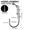  anzuelo de cabeza de plomo anzuelo de gusano suave invisible 1.8g-7g anzuelo de pesca de pozo negro cebo suave anzuelo de pesca micro-plomo anti-desenganche