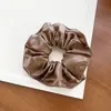 Goma para el pelo Retro Estilo Francés de Piel Sintética para Mujer, Alta Elasticidad para Moño y Cola de Caballo, Accesorio para el Cabello que No Daña