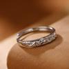 Anillo de Pareja One Deer Plata Esterlina S925 Promesa de Montaña Vintage Personalidad Versátil Abierto para Hombre y Mujer
