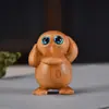 Enfeites de Animais Esculpidos em Nogueira Preta Pokemon Pato Keda Pokemon Brinquedo Criativo para Escritório Enfeites