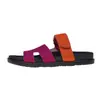26 Nuevas Sandalias de Suela Gruesa de Verano para Mujer, Transfronterizas, Talla Grande, de Una Tira con Velcro, Bloques de Color, Calzado Casual para Exteriores, Versátil