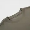 Camiseta de Manga Corta con Parches de Color Sólido, Diseño de Nicho Bordado para Hombre, Top Casual Deportivo al Aire Libre de Moda
