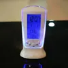 Mini despertador luminoso LED, reloj despertador musical, alarma silenciosa, perezoso, calendario electrónico, regalo creativo