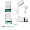 Base hembra USB 3.1 Tipo C con placa fija, interfaz de carga y datos, conector macho y hembra C, placa de prueba, inserción positiva y negativa a doble cara